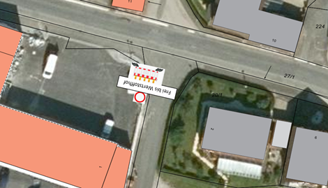 Vorabsperrung Schutzwiesenstraße