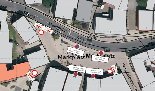Marktplatzsperrung